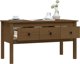vidaXL Τραπεζάκι καφέ, μελί καφέ, 102x49x55 cm, μασίφ ξύλο πεύκου