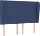 vidaXL Zaglowek uszak, μπλε, 147x23x118/128 cm, ύφασμα