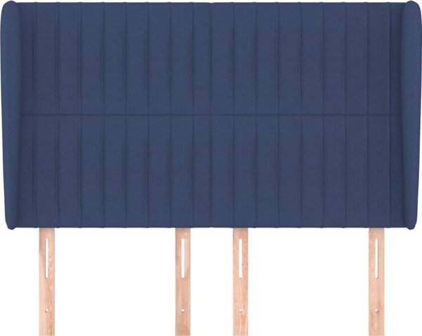 vidaXL Zaglowek uszak, μπλε, 147x23x118/128 cm, ύφασμα