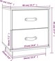 vidaXL Κομοδίνο Μελί Καφέ 40x34x45 cm από Μασίφ Πεύκο