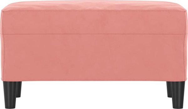 vidaXL Πάγκος, ροζ, 70x35x41 εκ., επενδεδυμένος με βελούδο