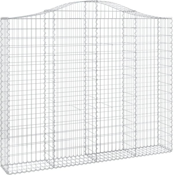 vidaXL Καλάθια γκαμπιόν, 3 τεμάχια, 200x30x160/180 εκ., γαλβανισμένο σίδερο
