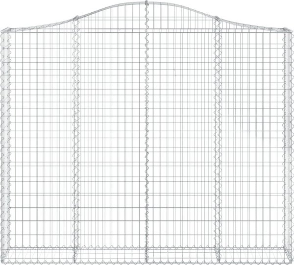 vidaXL Καλάθια γκαμπιόν, 3 τεμάχια, 200x30x160/180 εκ., γαλβανισμένο σίδερο