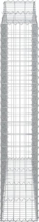 vidaXL Καλάθια γκαμπιόν, 3 τεμάχια, 200x30x160/180 εκ., γαλβανισμένο σίδερο
