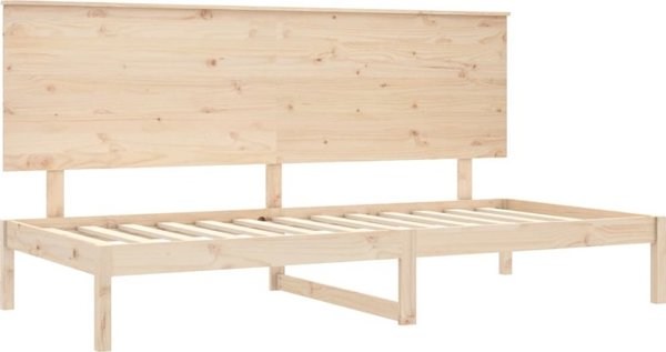 vidaXL Λευκό κρεβάτι ημέρας, 90x200 cm, μασίφ πεύκο
