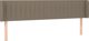 vidaXL Κεφαλάρι κρεβατιού με LED, ταουπέ, 163x16x78/88 cm, ύφασμα