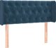 vidaXL Κεφαλάρι uszak σκούρο μπλε βελούδο 103x16x78/88 cm