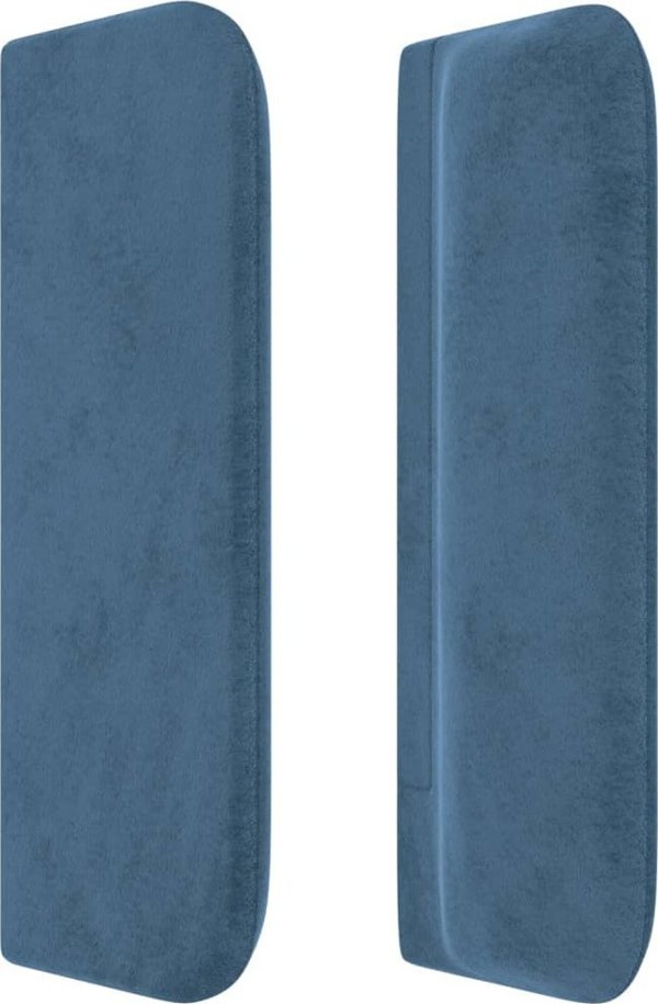 vidaXL Κεφαλάρι uszak σκούρο μπλε βελούδο 103x16x78/88 cm