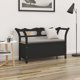 Πάγκος vidaXL, μαύρος, 107x45x75,5 cm, συμπαγές ξύλο ελάτου