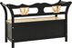 Πάγκος vidaXL, μαύρος, 107x45x75,5 cm, συμπαγές ξύλο ελάτου