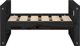 vidaXL vidaXL Legowisko dla psa, czarne, 55,5x45,5x28 cm, lite drewno sosnowe