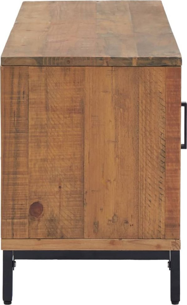 vidaXL Επίπλο τηλεόρασης, καφέ, 110x35x48 εκ., ξύλο πεύκου από ανακύκλωση