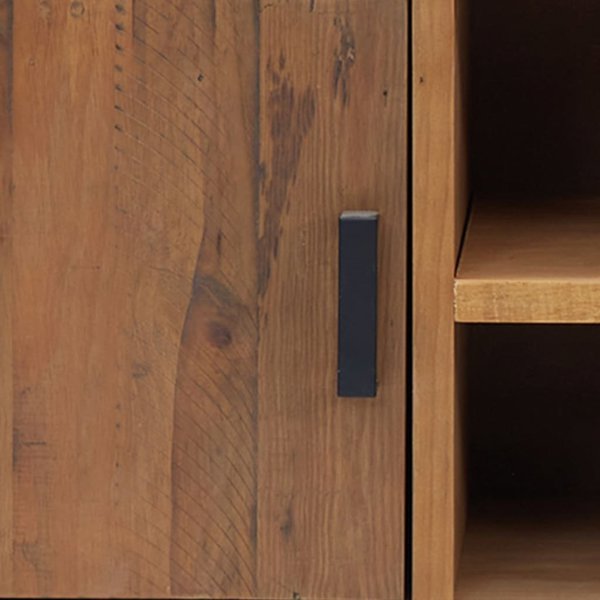 vidaXL Επίπλο τηλεόρασης, καφέ, 110x35x48 εκ., ξύλο πεύκου από ανακύκλωση