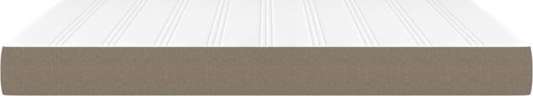 vidaXL vidaXL Materac kieszeniowy, taupe, 140x190x20 cm, tkanina