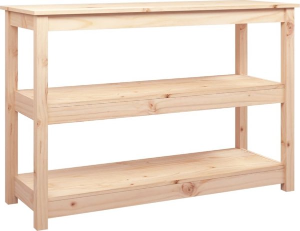 vidaXL vidaXL Stolik konsolowy, 110x40x74 cm, lite drewno sosnowe