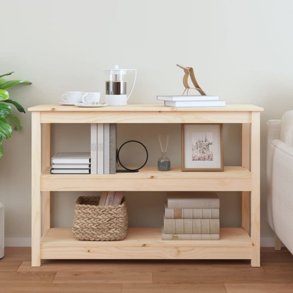 vidaXL vidaXL Stolik konsolowy, 110x40x74 cm, lite drewno sosnowe