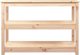 vidaXL vidaXL Stolik konsolowy, 110x40x74 cm, lite drewno sosnowe