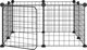 vidaXL Κλουβί για ζώα με πορτάκι, 8 πάνελ, μαύρο, 35x35 εκ, ατσάλι