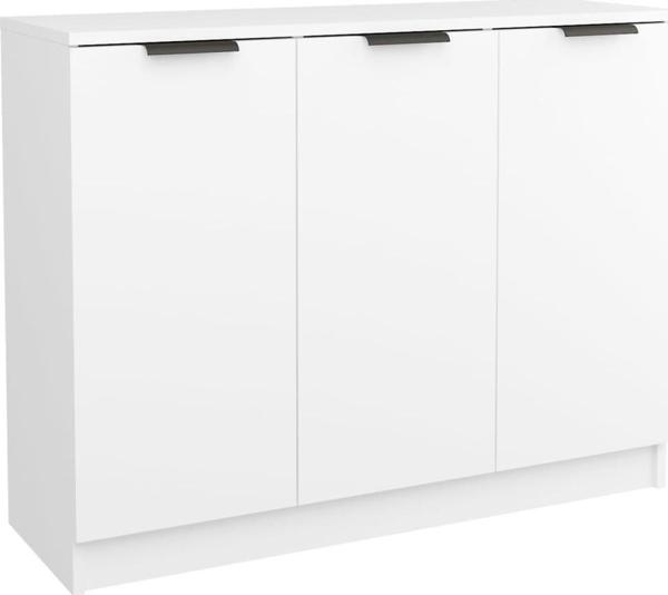 vidaXL Συρταριέρα, λευκή, 90,5x30x70 εκ., σύνθετο ξύλινο υλικό