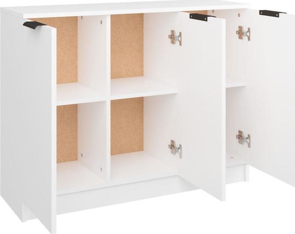 vidaXL Συρταριέρα, λευκή, 90,5x30x70 εκ., σύνθετο ξύλινο υλικό