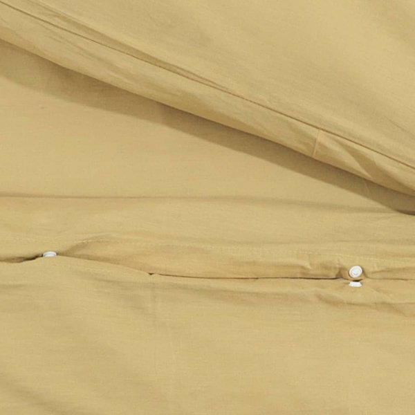 vidaXL Σετ σεντονιών, χρώμα ταουπέ, 135x200 cm, βαμβάκι