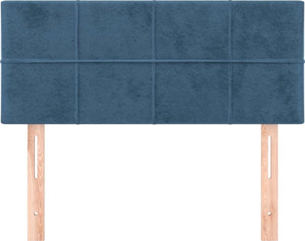 vidaXL Τελιχίο κρεβατιού, σκούρο μπλε, 80x5x78/88 εκ., βελούδο