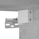 vidaXL Κρεμαστή ντουλάπα μπάνιου, σκουρο γκρι μπετόν, 30x30x130 εκ