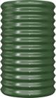 vidaXL vidaXL Donica ogrodowa, malowana proszkowo stal, 40x40x68 cm, zielona