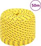 vidaXL Ναυτικό σχοινί, κίτρινο, 8 mm, 50 m, πολυπροπυλένιο