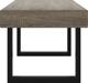 vidaXL Stolik kawowy szaro-czarny MDF i zelazo 90x45x40 cm