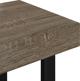 vidaXL Stolik kawowy szaro-czarny MDF i zelazo 90x45x40 cm