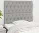 vidaXL Zagloekia gia lotzko, 2 tem, aspro gkri, 100x7x78/88 cm, tkanina