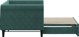 vidaXL Sofa rozsuwana, ciemnozielona, 80x200 cm, aksamit