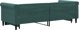 vidaXL Sofa rozsuwana, ciemnozielona, 80x200 cm, aksamit