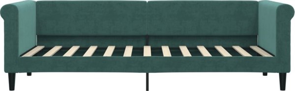 vidaXL Sofa rozsuwana, ciemnozielona, 80x200 cm, aksamit