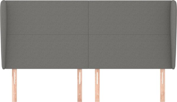 vidaXL Κεφαλάρι uszak σκούρο γκρι 163x23x118/128 cm ύφασμα
