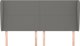 vidaXL Κεφαλάρι uszak σκούρο γκρι 163x23x118/128 cm ύφασμα