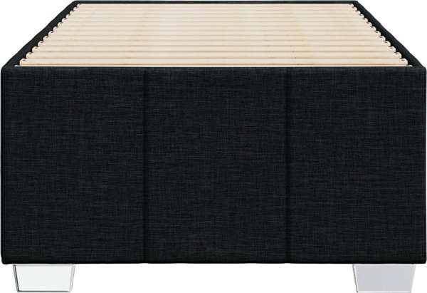 vidaXL Κορμος κρεβατιου μαυρος 80 x 200 cm επενδεδυμενος με υφασμα