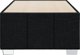 vidaXL Κορμος κρεβατιου μαυρος 80 x 200 cm επενδεδυμενος με υφασμα
