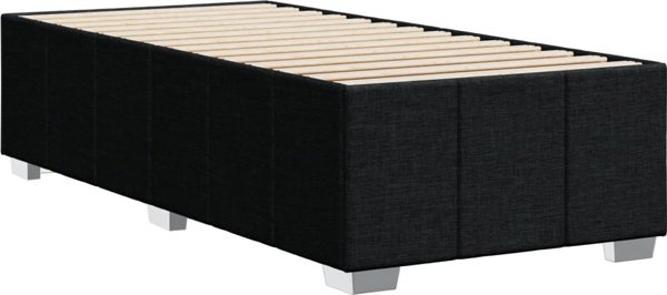 vidaXL Κορμος κρεβατιου μαυρος 80 x 200 cm επενδεδυμενος με υφασμα