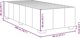 vidaXL Κορμος κρεβατιου μαυρος 80 x 200 cm επενδεδυμενος με υφασμα