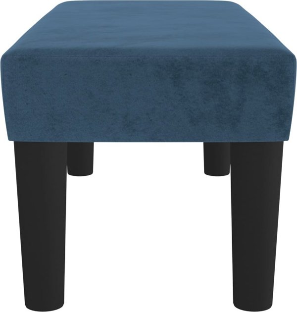 vidaXL Πάγκος, Σκούρο Μπλε, 70x30x30 εκ., Επενδυμένος με Βελούδο