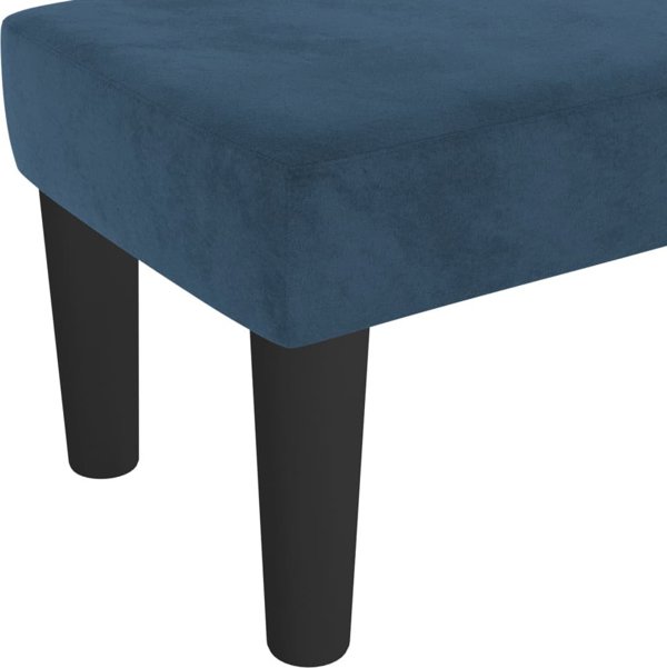 vidaXL Πάγκος, Σκούρο Μπλε, 70x30x30 εκ., Επενδυμένος με Βελούδο
