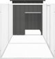 vidaXL Κλουβί για κοτόπουλα, ανθρακί, 300x91x100 cm, ατσάλι