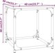 vidaXL Τραπέζι βοηθητικό, γκρι ντόμπ, 40x40x40 εκ.