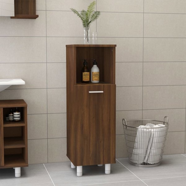vidaXL Έπιπλο νιπτήρα καφέ δρυς 30x30x95 cm