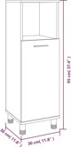 vidaXL Έπιπλο νιπτήρα καφέ δρυς 30x30x95 cm
