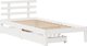 vidaXL Rama κρεβατιού με συρτάρια λευκή 75x190 cm από μασίφ πεύκο