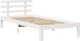 vidaXL Rama κρεβατιού με συρτάρια λευκή 75x190 cm από μασίφ πεύκο