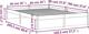 vidaXL Rama κρεβατιού, γκρι, από μασίφ ξύλο, 140 x 200 cm